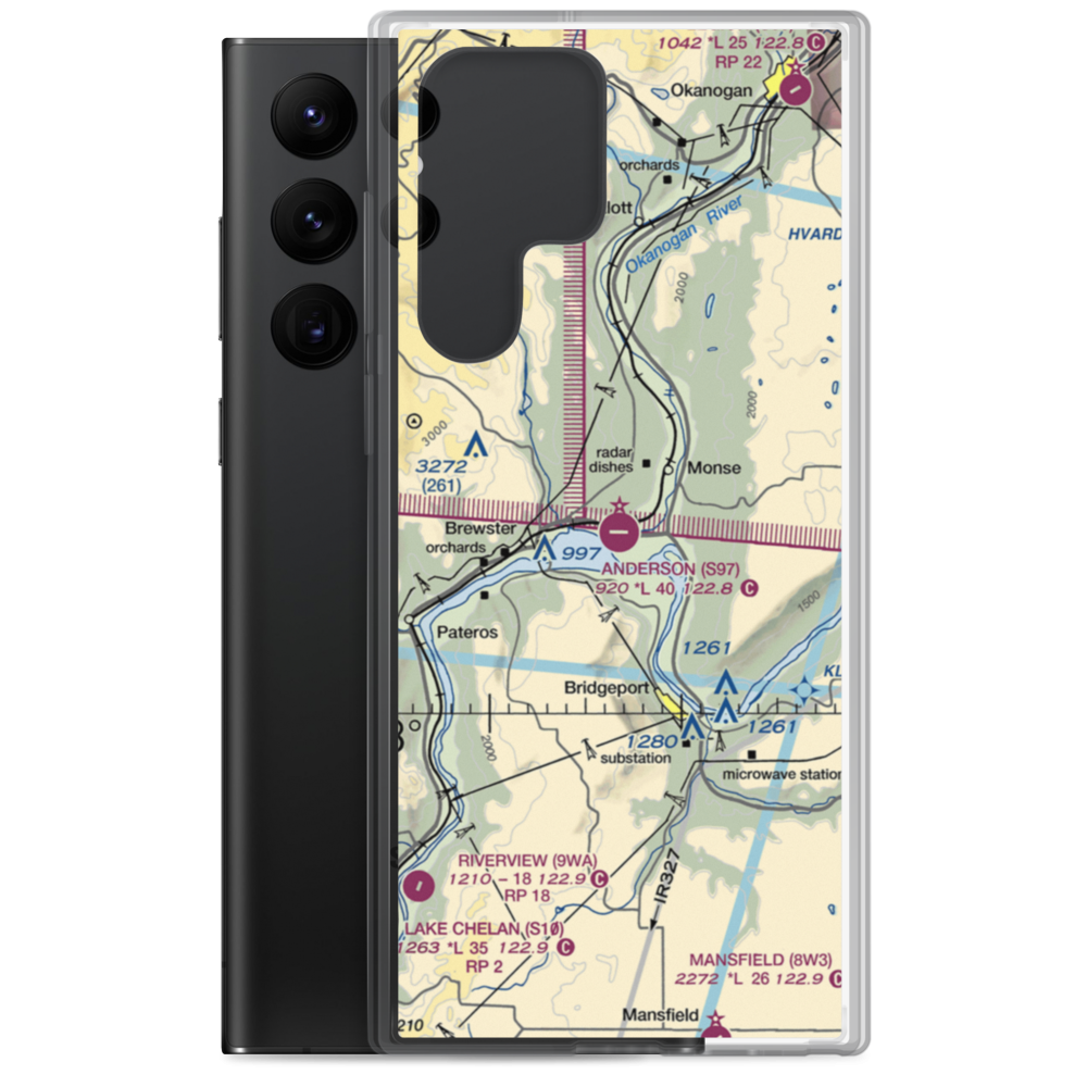 Anderson Field (S97) VFR Sectional Samsung Case Samsung Galaxy S22 Ultra model shown