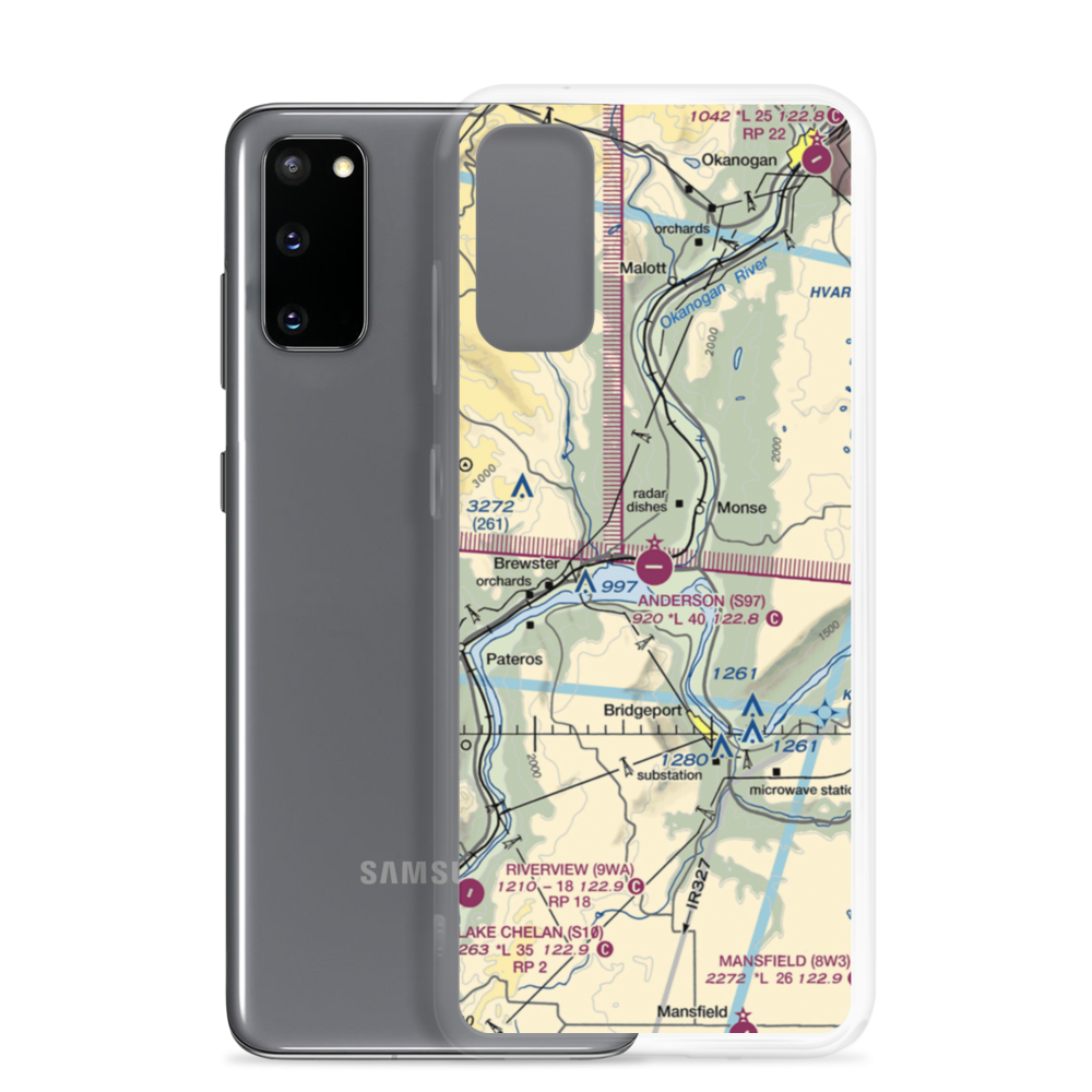 Anderson Field (S97) VFR Sectional Samsung Case Samsung Galaxy S20 model shown