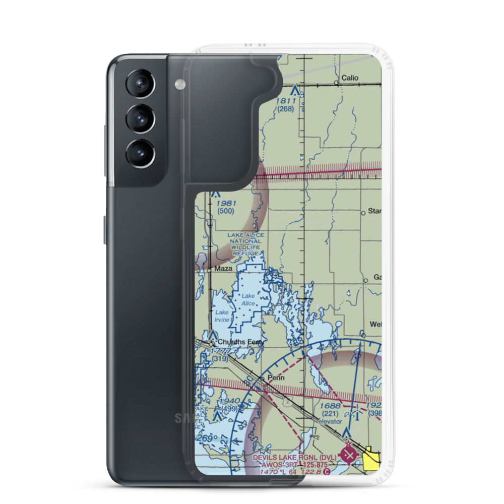Anderson Private Airport (NA10) VFR Sectional Samsung Case Samsung Galaxy S21 model shown