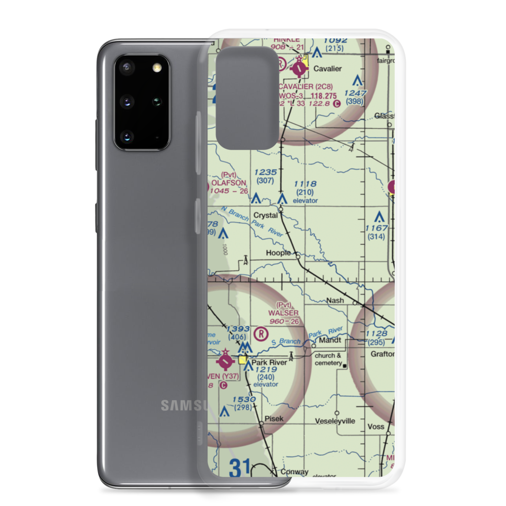 Anderson Strip (NA65) VFR Sectional Samsung Case Samsung Galaxy S20 Plus model shown