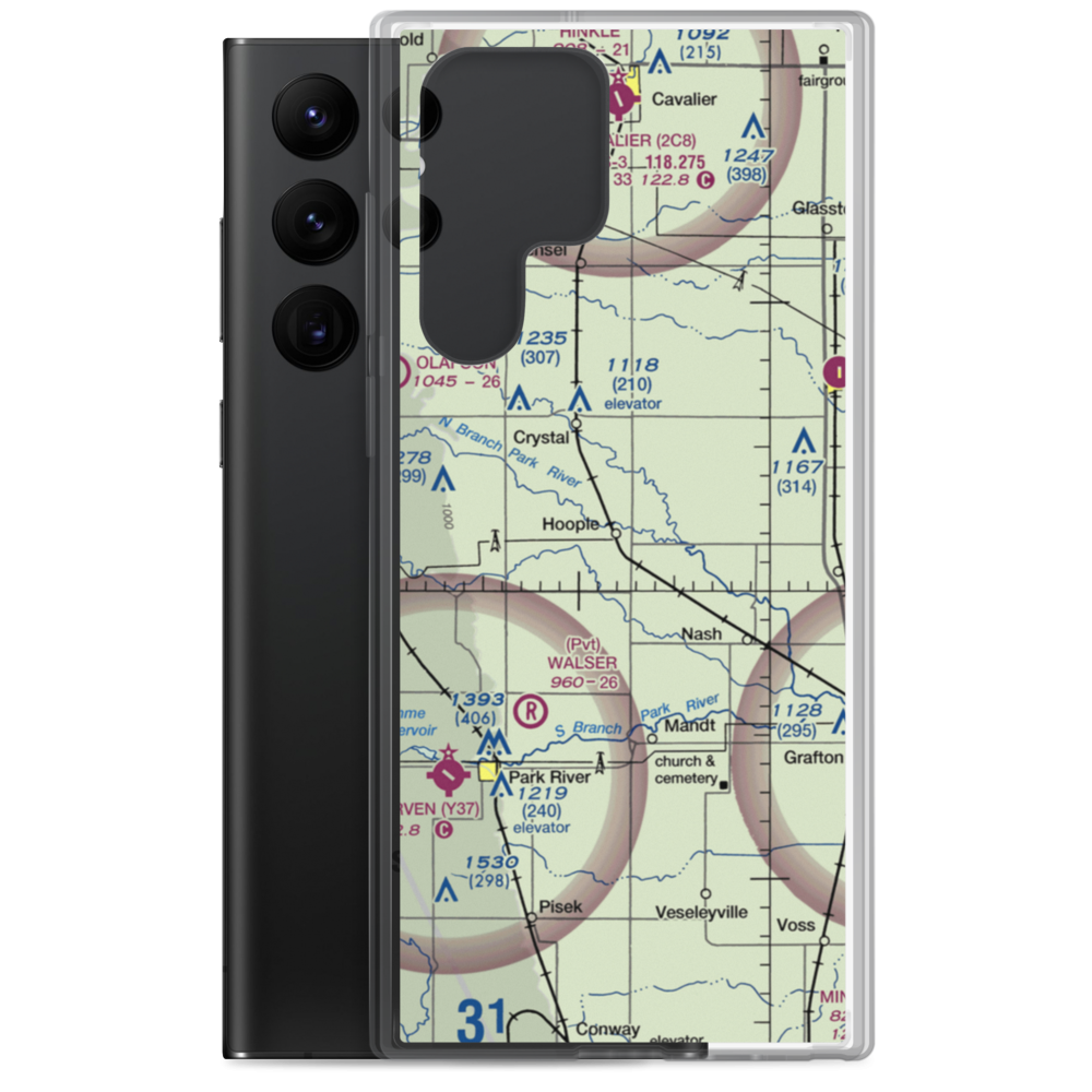 Anderson Strip (NA65) VFR Sectional Samsung Case Samsung Galaxy S22 Ultra model shown