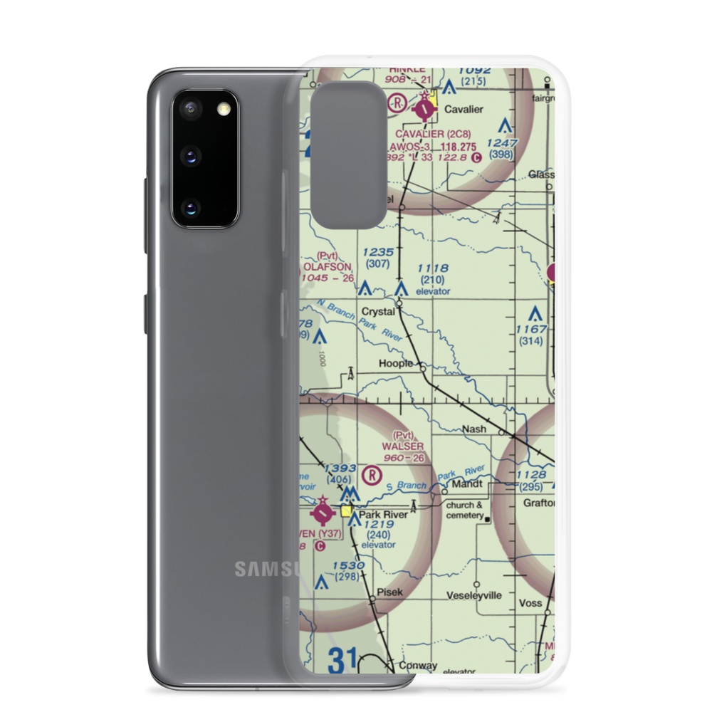 Anderson Strip (NA65) VFR Sectional Samsung Case Samsung Galaxy S20 model shown