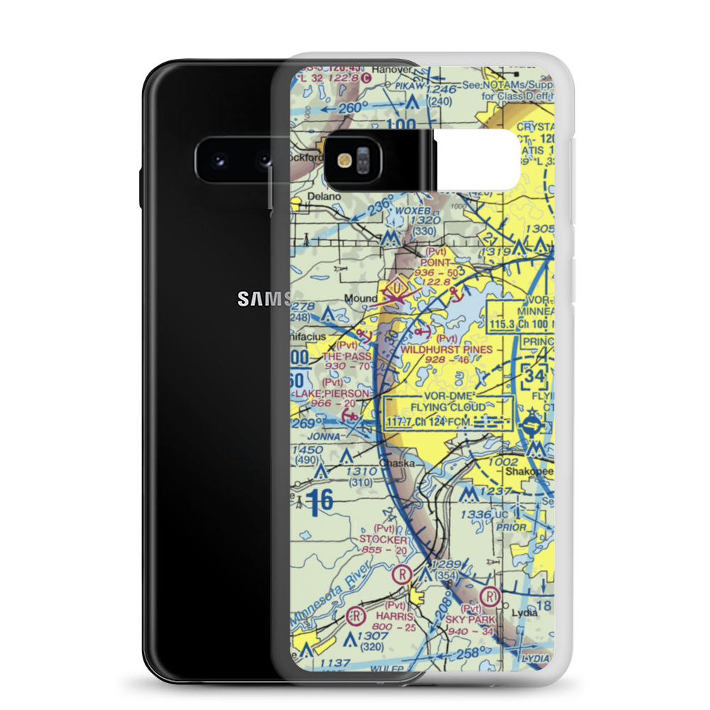 Andings Landing Seaplane Base (MY23) VFR Sectional Samsung Case Samsung Galaxy S10 model shown