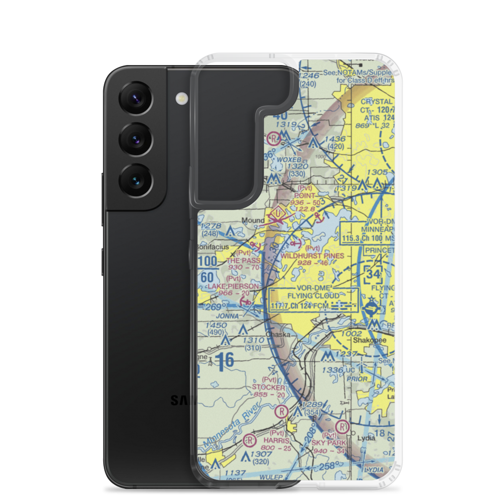 Andings Landing Seaplane Base (MY23) VFR Sectional Samsung Case Samsung Galaxy S22 model shown