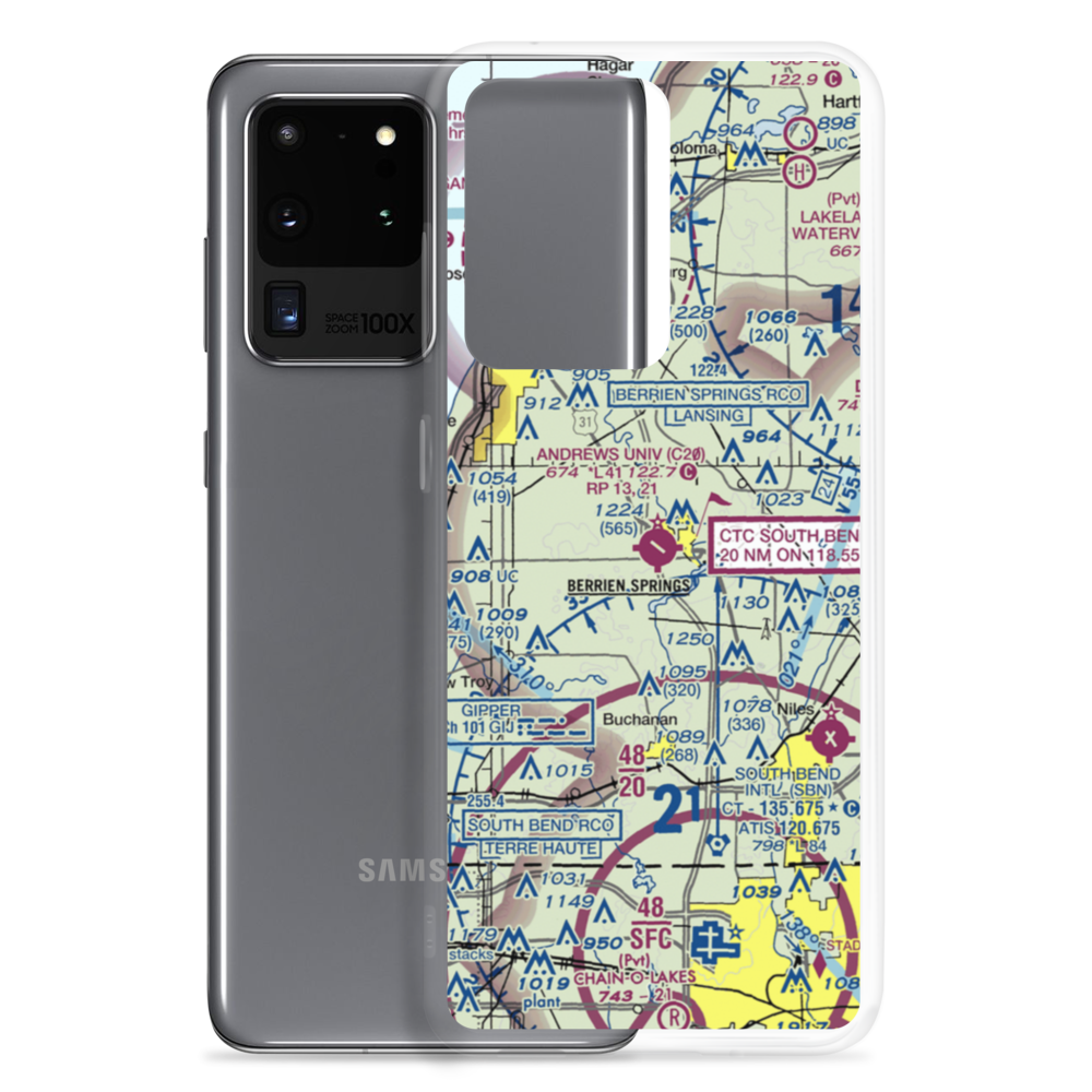 Andrews University Airpark (C20) VFR Sectional Samsung Case Samsung Galaxy S20 Ultra model shown