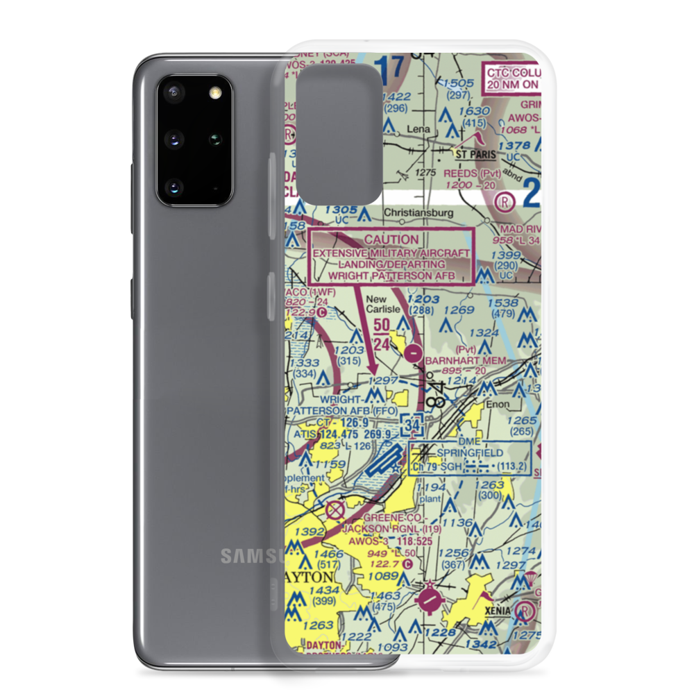Andy Barnhart Memorial Airport (3OH0) VFR Sectional Samsung Case Samsung Galaxy S20 Plus model shown