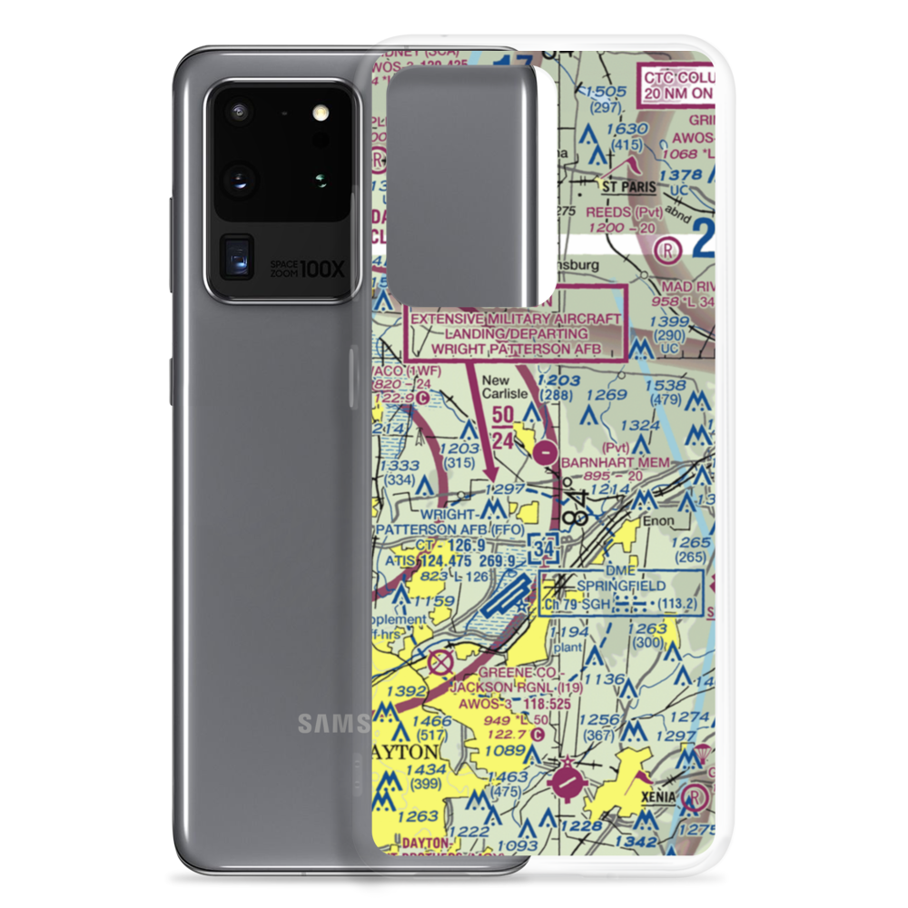 Andy Barnhart Memorial Airport (3OH0) VFR Sectional Samsung Case Samsung Galaxy S20 Ultra model shown