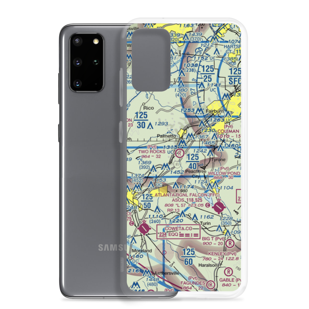 Andy Fields Airport (2GE8) VFR Sectional Samsung Case Samsung Galaxy S20 Plus model shown