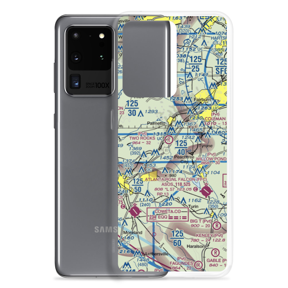 Andy Fields Airport (2GE8) VFR Sectional Samsung Case Samsung Galaxy S20 Ultra model shown