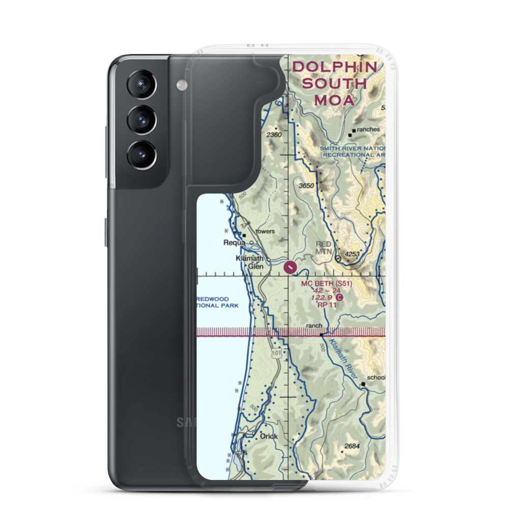 Andy Mc Beth Airport (S51) VFR Sectional Samsung Case Samsung Galaxy S21 model shown
