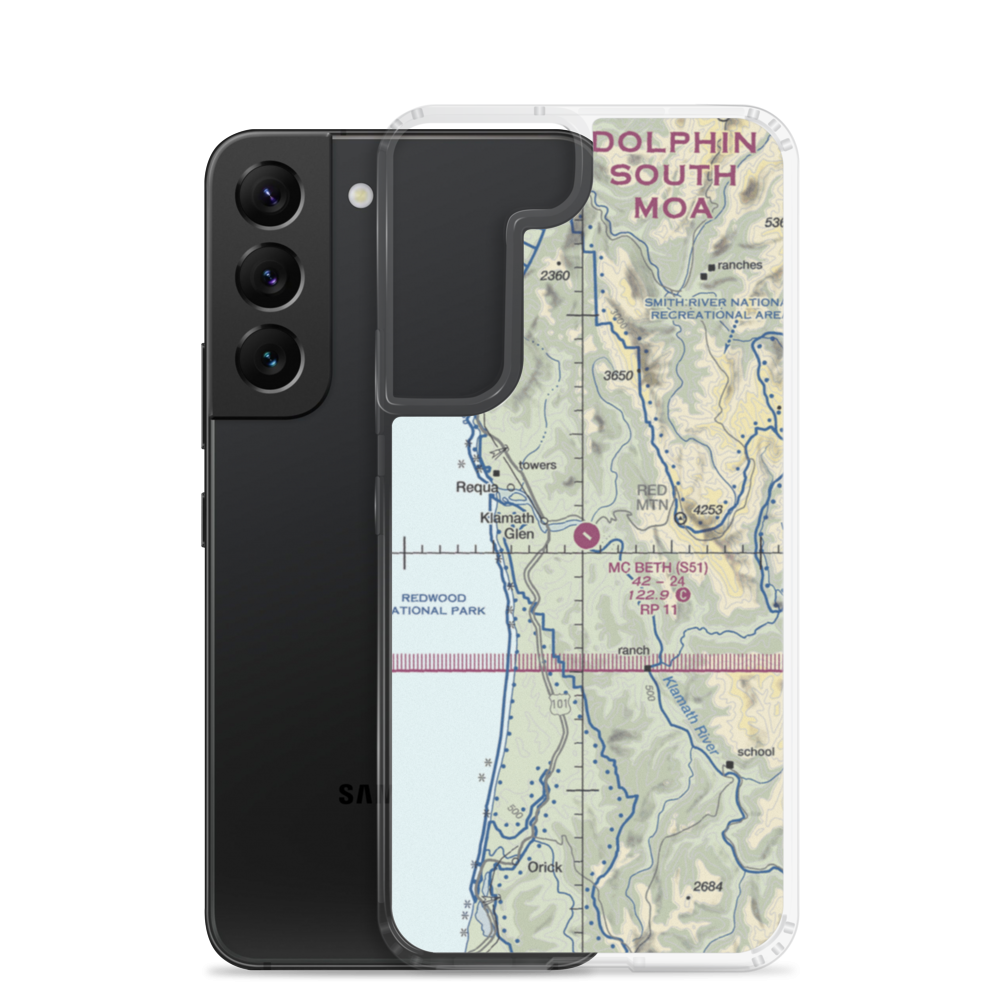 Andy Mc Beth Airport (S51) VFR Sectional Samsung Case Samsung Galaxy S22 model shown