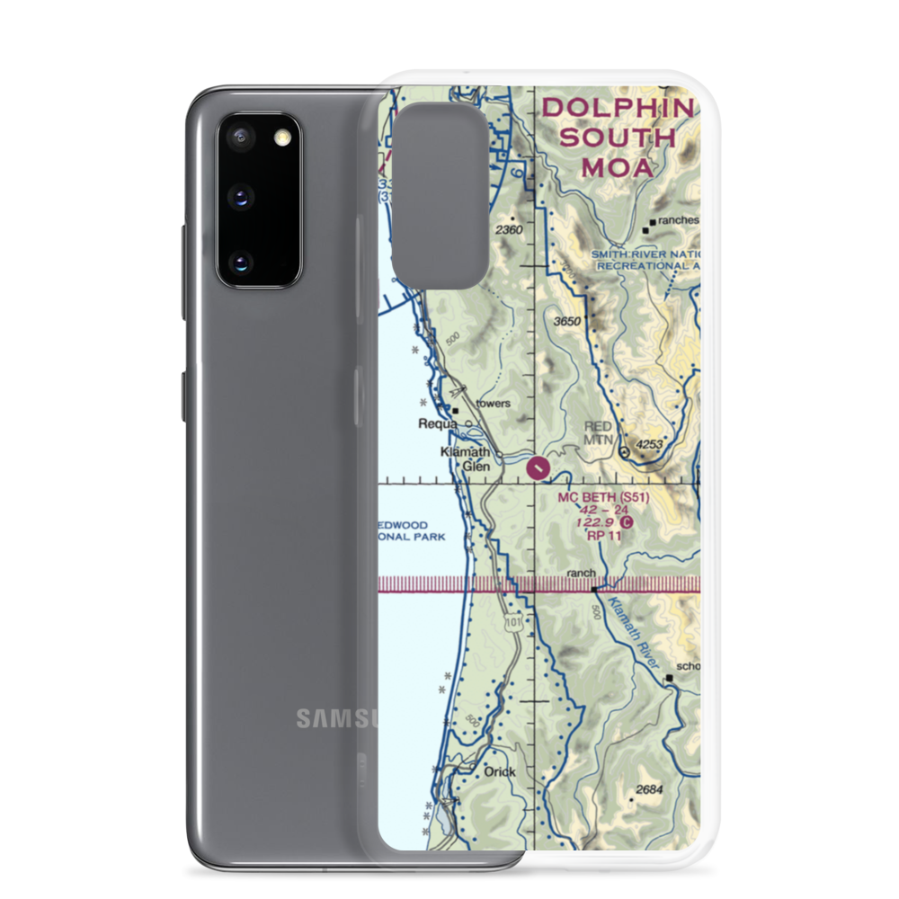 Andy Mc Beth Airport (S51) VFR Sectional Samsung Case Samsung Galaxy S20 model shown