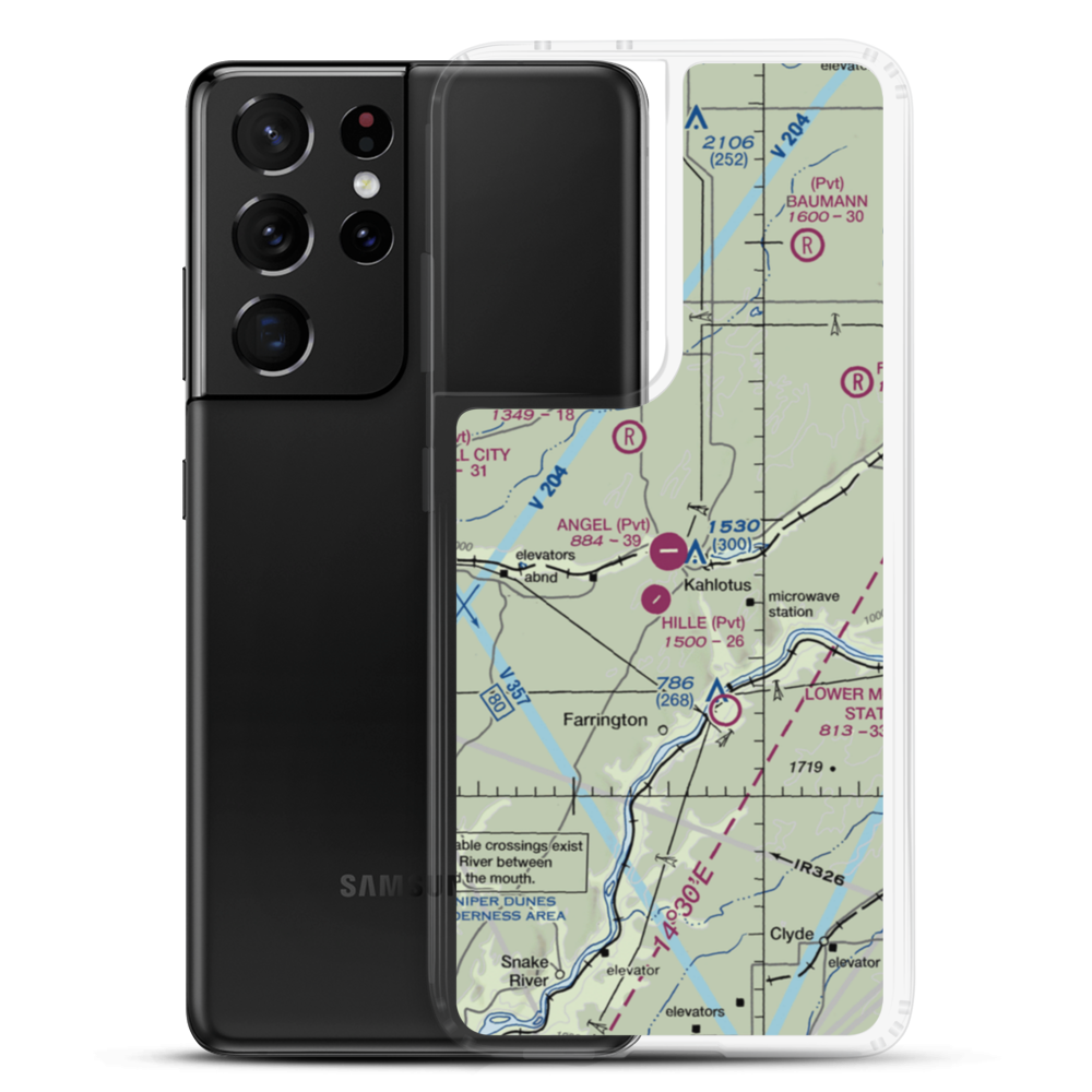 Angel Park Airport (3WA3) VFR Sectional Samsung Case Samsung Galaxy S21 Ultra model shown
