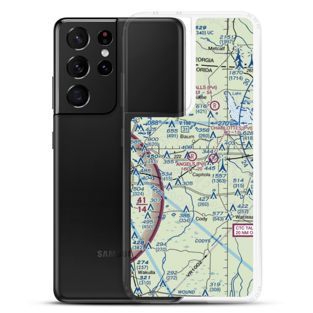 Angel's Field (FL52) VFR Sectional Samsung Case Samsung Galaxy S21 Ultra model shown
