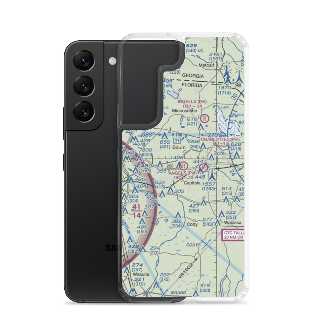 Angel's Field (FL52) VFR Sectional Samsung Case Samsung Galaxy S22 model shown