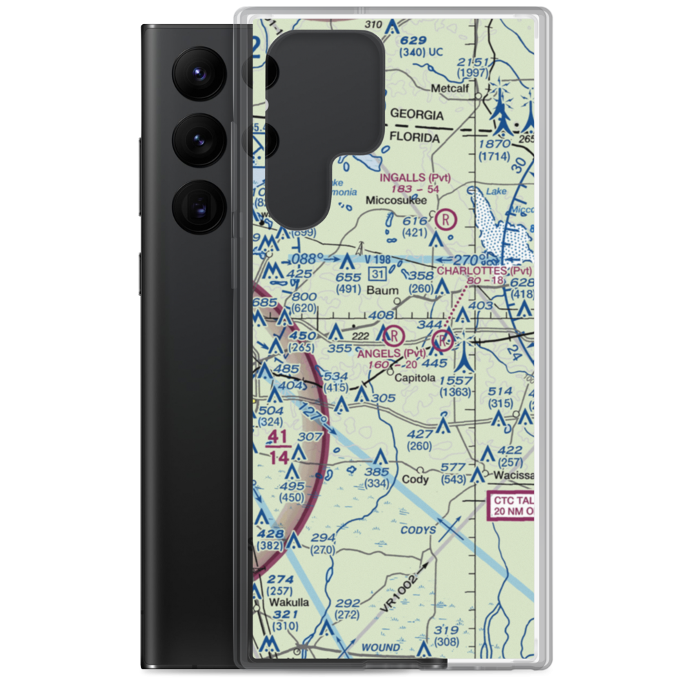 Angel's Field (FL52) VFR Sectional Samsung Case Samsung Galaxy S22 Ultra model shown