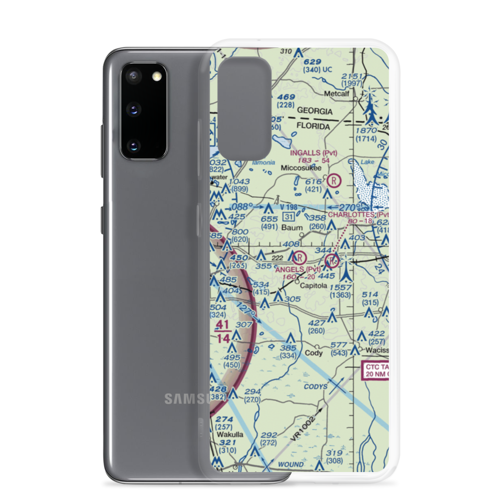 Angel's Field (FL52) VFR Sectional Samsung Case Samsung Galaxy S20 model shown