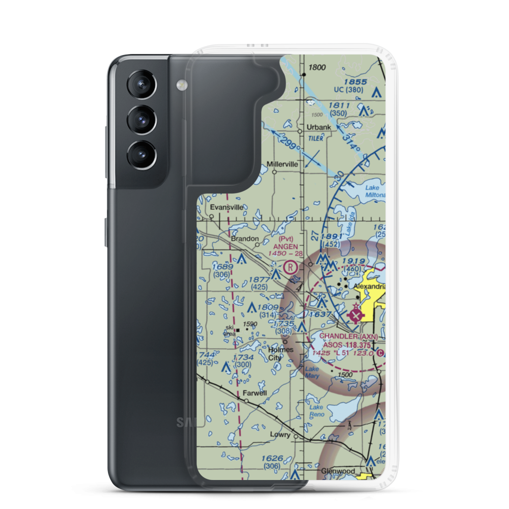 Angen Field (MN44) VFR Sectional Samsung Case Samsung Galaxy S21 model shown
