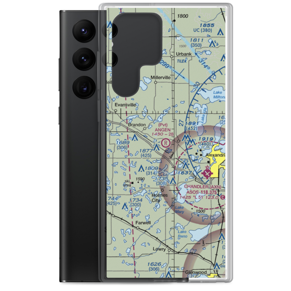 Angen Field (MN44) VFR Sectional Samsung Case Samsung Galaxy S22 Ultra model shown
