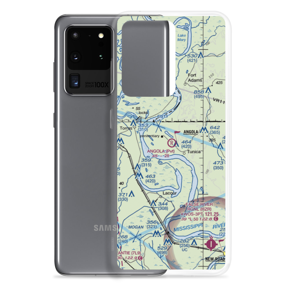 Angola Airstrip (LA67) VFR Sectional Samsung Case Samsung Galaxy S20 Ultra model shown