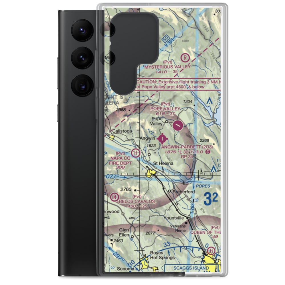 Angwin Parrett Field (2O3) VFR Sectional Samsung Case Samsung Galaxy S22 Ultra model shown