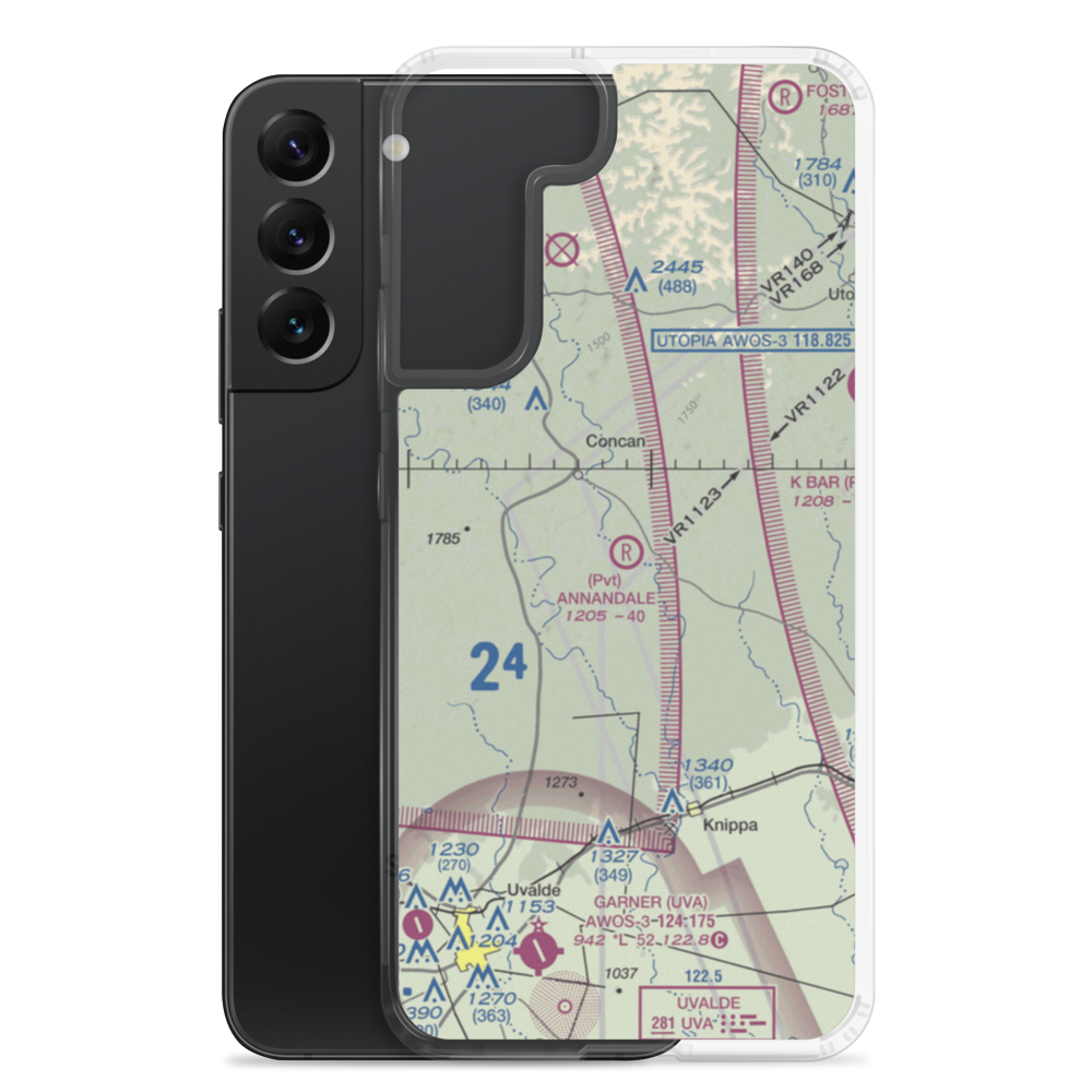 Annandale Ranch Airport (2XS7) VFR Sectional Samsung Case Samsung Galaxy S22 Plus model shown