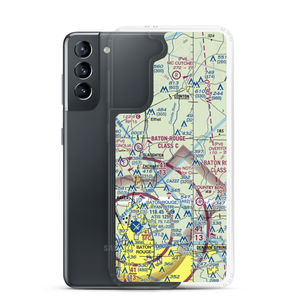 Annison Private Airport (LS25) VFR Sectional Samsung Case Samsung Galaxy S21 model shown