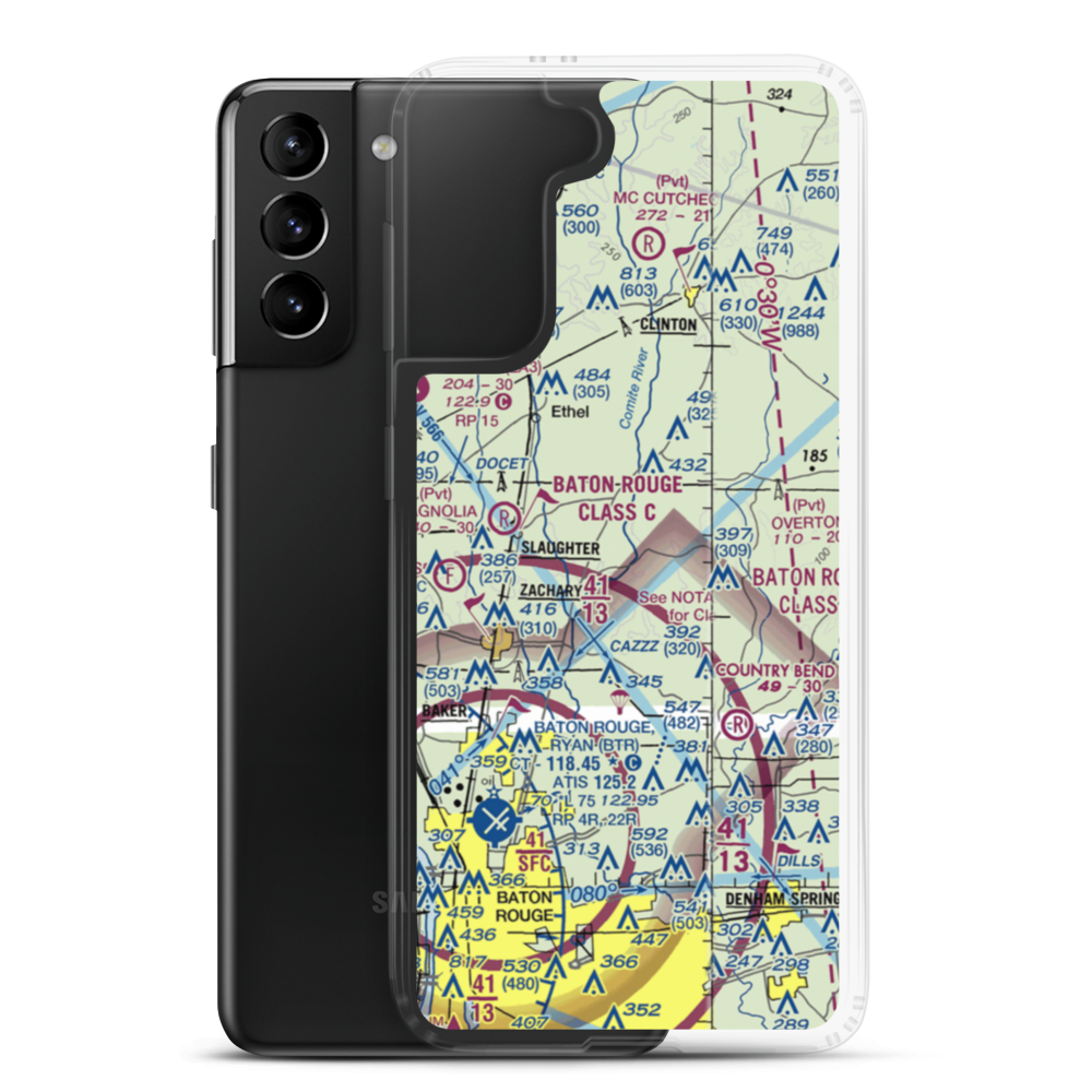 Annison Private Airport (LS25) VFR Sectional Samsung Case Samsung Galaxy S21 Plus model shown