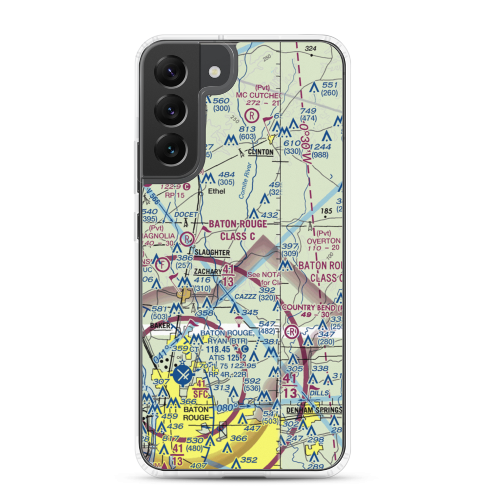 Annison Private Airport (LS25) VFR Sectional Samsung Case Samsung Galaxy S22 Plus model shown