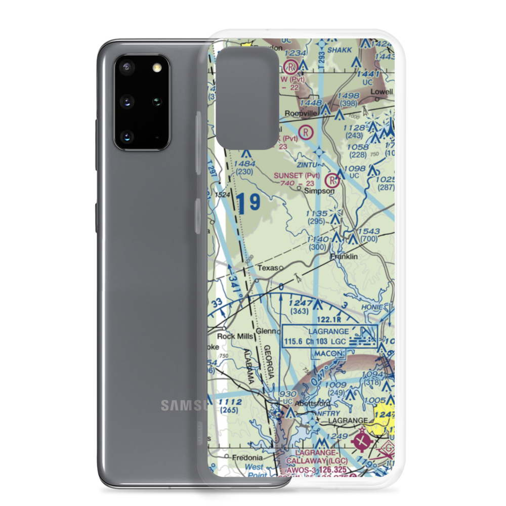 Answered Prayer Airport (1GE3) VFR Sectional Samsung Case Samsung Galaxy S20 Plus model shown
