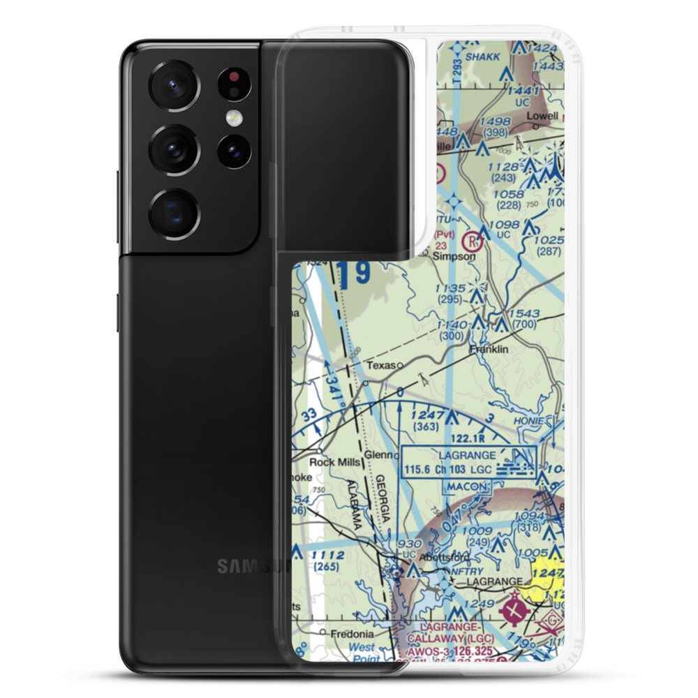 Answered Prayer Airport (1GE3) VFR Sectional Samsung Case Samsung Galaxy S21 Ultra model shown