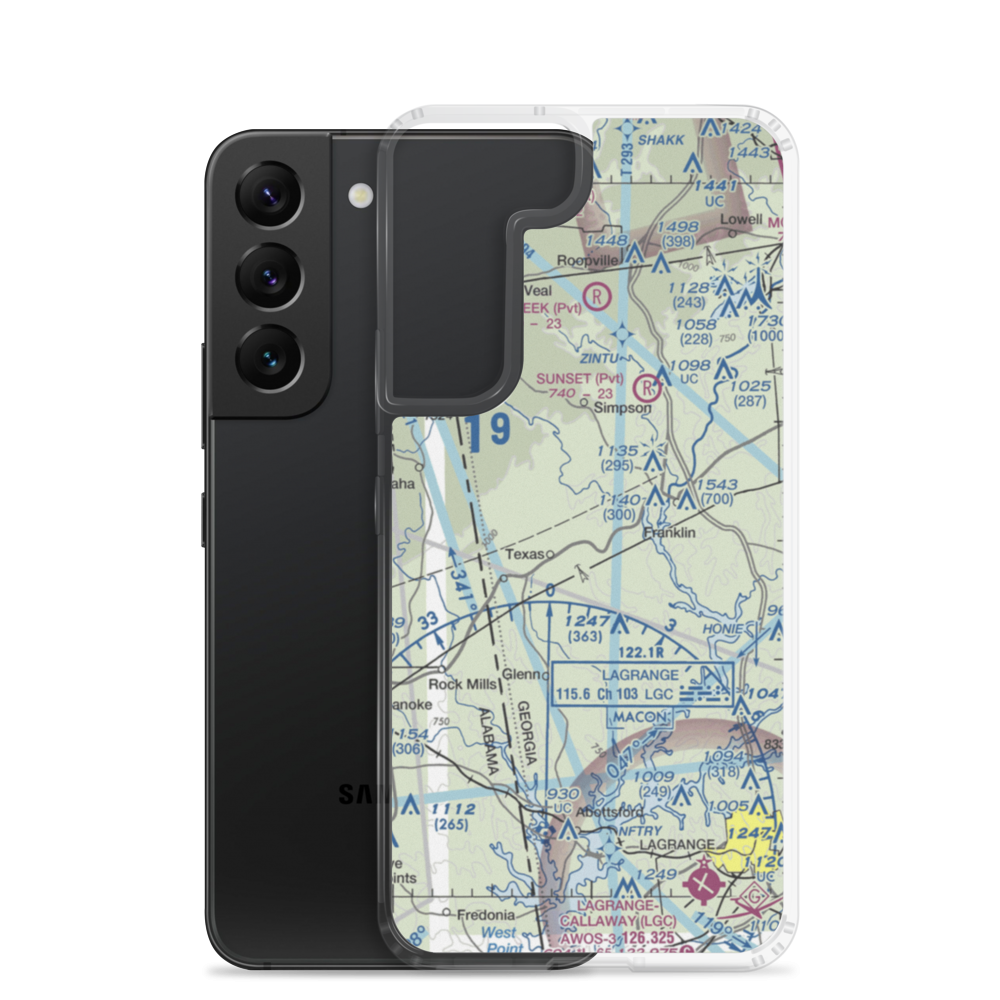 Answered Prayer Airport (1GE3) VFR Sectional Samsung Case Samsung Galaxy S22 model shown