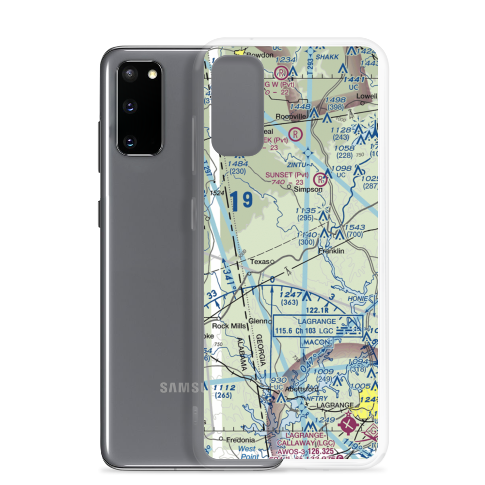 Answered Prayer Airport (1GE3) VFR Sectional Samsung Case Samsung Galaxy S20 model shown