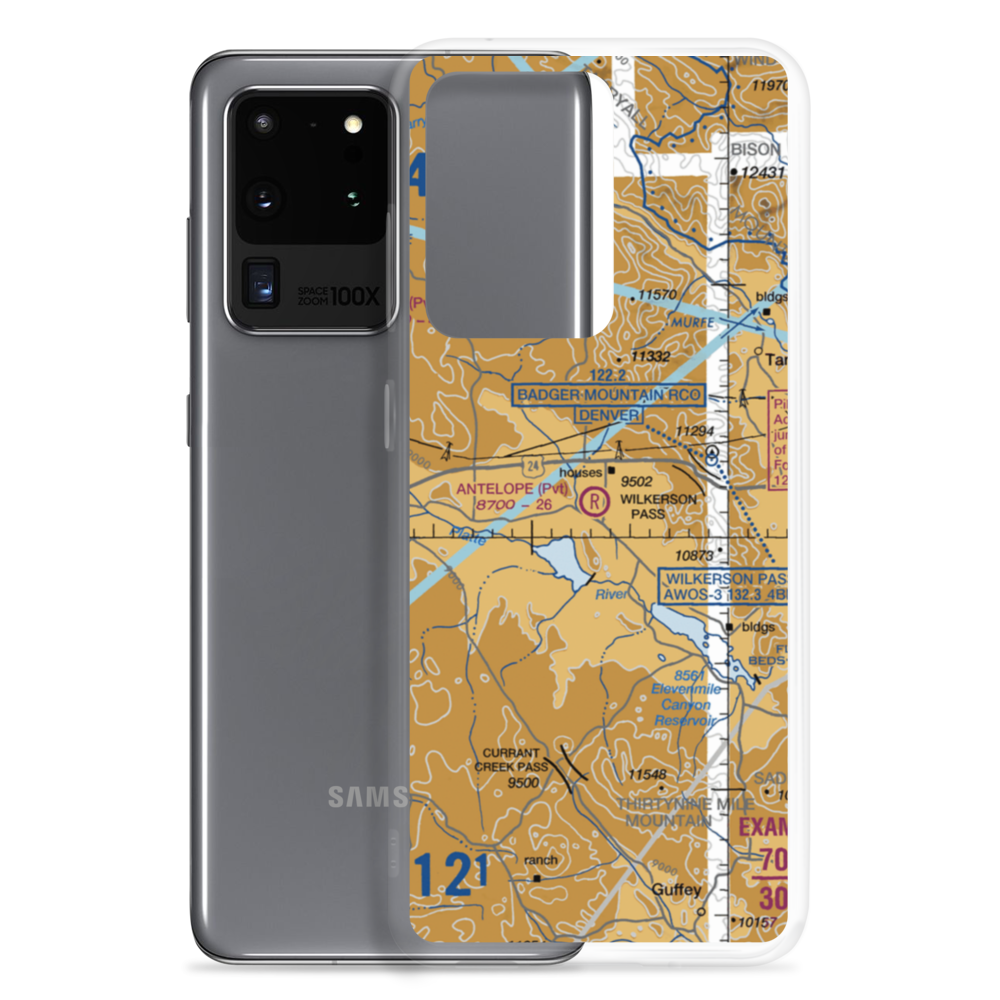 Antelope Airpark (93CO) VFR Sectional Samsung Case Samsung Galaxy S20 Ultra model shown