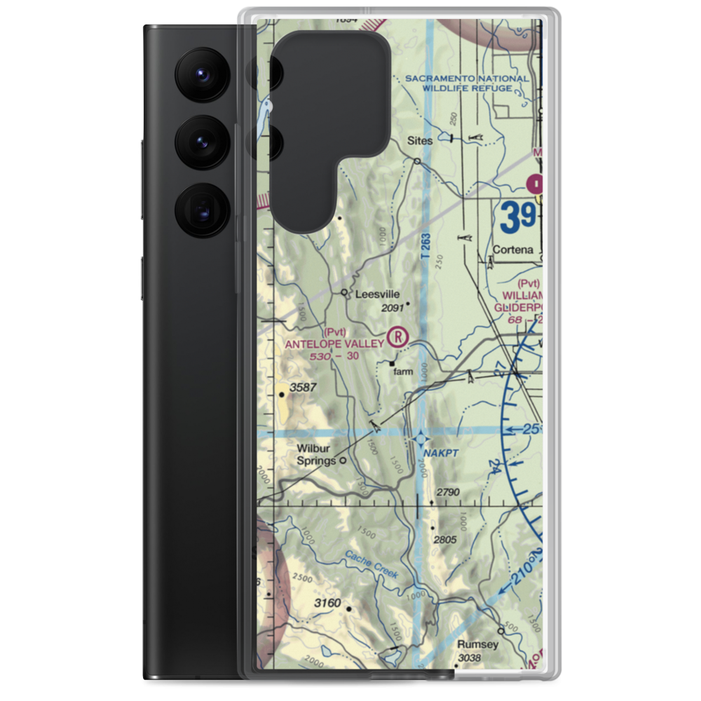 Antelope Valley Ranch Airport (4CL3) VFR Sectional Samsung Case Samsung Galaxy S22 Ultra model shown
