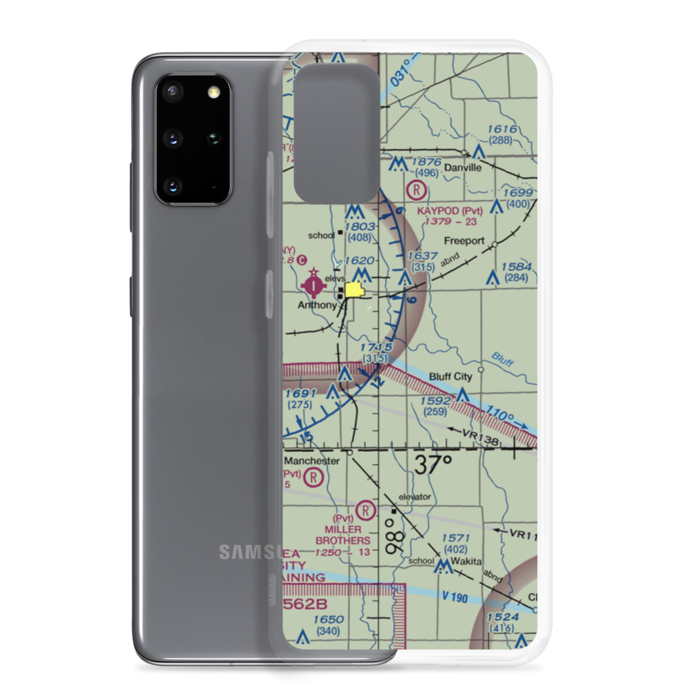 Anthony Balloonport (5KS0) VFR Sectional Samsung Case Samsung Galaxy S20 Plus model shown