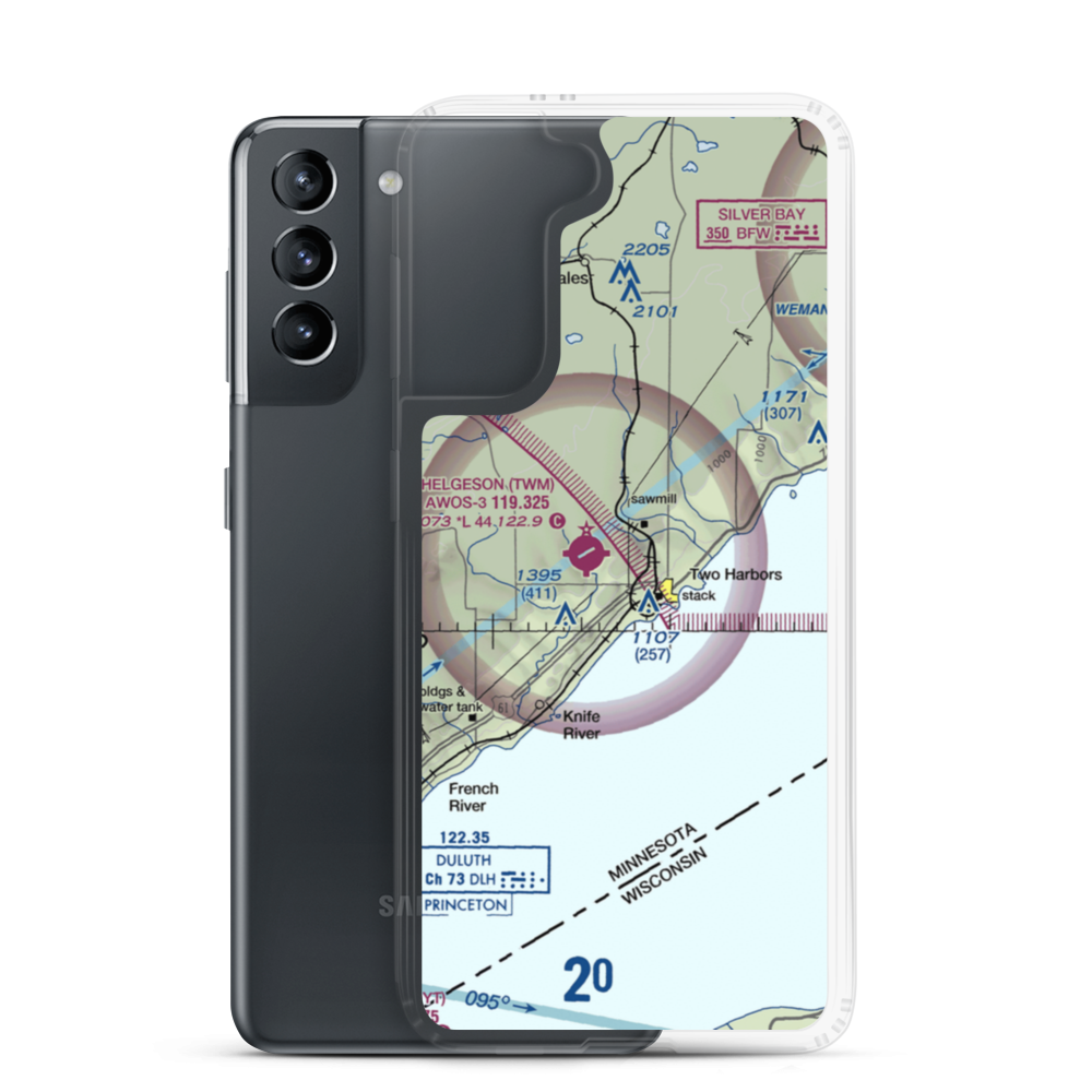 Anthony Private Airport (39MN) VFR Sectional Samsung Case Samsung Galaxy S21 model shown