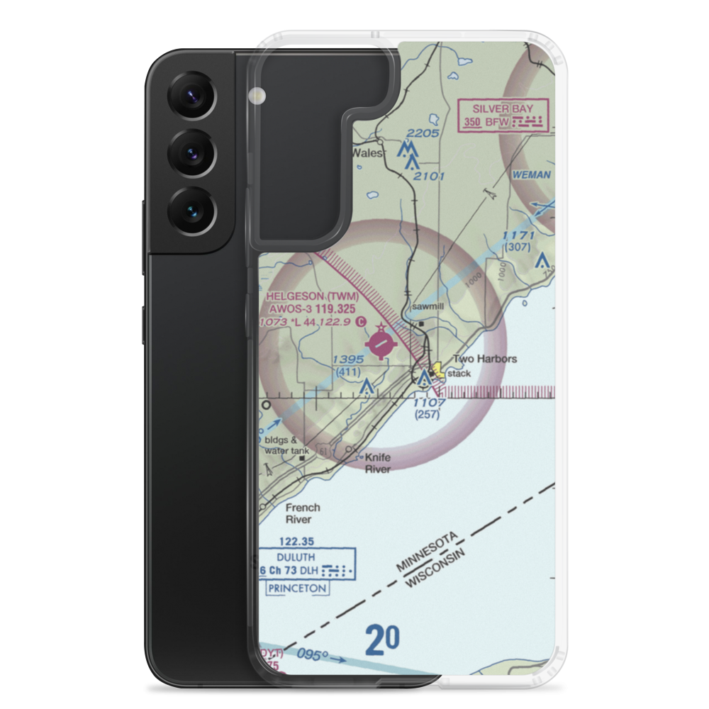Anthony Private Airport (39MN) VFR Sectional Samsung Case Samsung Galaxy S22 Plus model shown