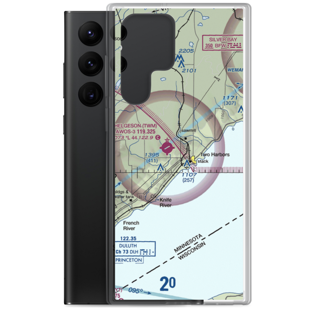 Anthony Private Airport (39MN) VFR Sectional Samsung Case Samsung Galaxy S22 Ultra model shown