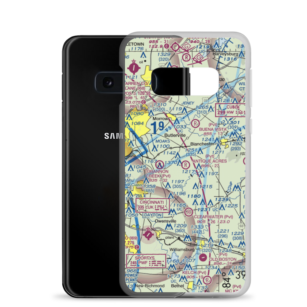 Antique Acres Airpark (OH65) VFR Sectional Samsung Case Samsung Galaxy S10e model shown