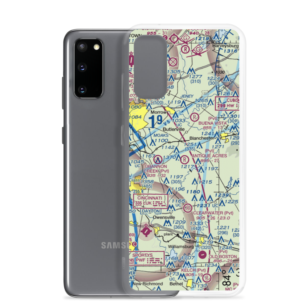 Antique Acres Airpark (OH65) VFR Sectional Samsung Case Samsung Galaxy S20 model shown
