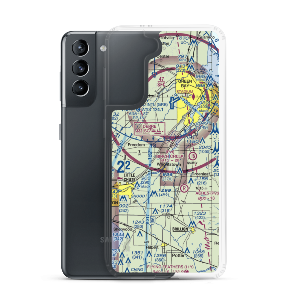 Antique Aerodrome (9WS2) VFR Sectional Samsung Case Samsung Galaxy S21 model shown
