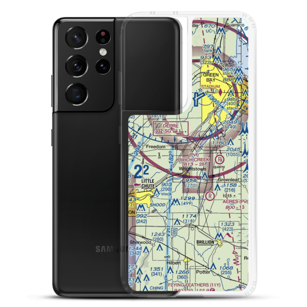 Antique Aerodrome (9WS2) VFR Sectional Samsung Case Samsung Galaxy S21 Ultra model shown