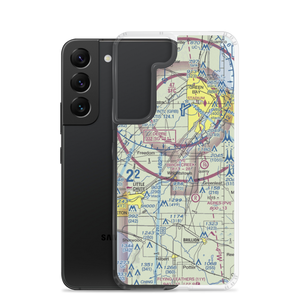 Antique Aerodrome (9WS2) VFR Sectional Samsung Case Samsung Galaxy S22 model shown