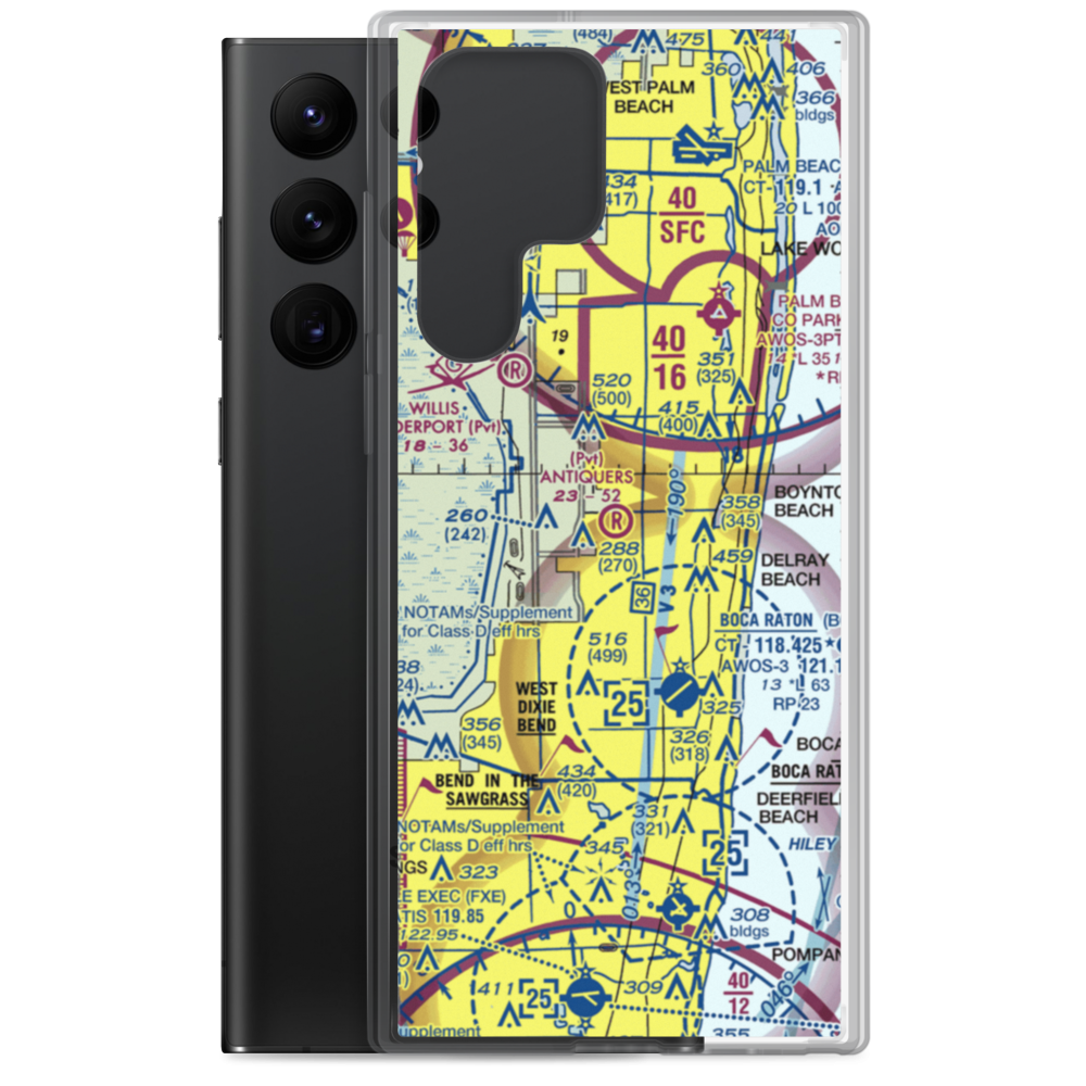 Antiquers Aerodrome (FD08) VFR Sectional Samsung Case Samsung Galaxy S22 Ultra model shown