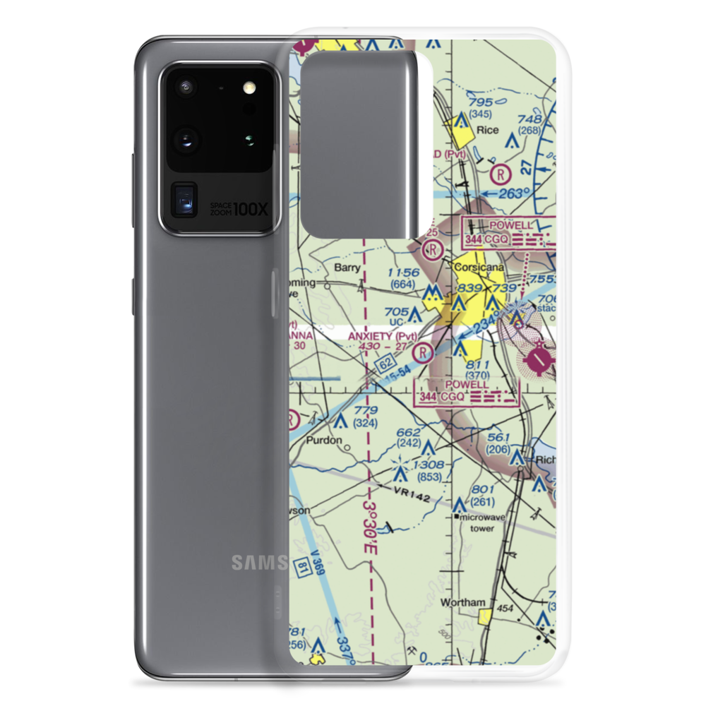 Anxiety Aerodrome (TA05) VFR Sectional Samsung Case Samsung Galaxy S20 Ultra model shown