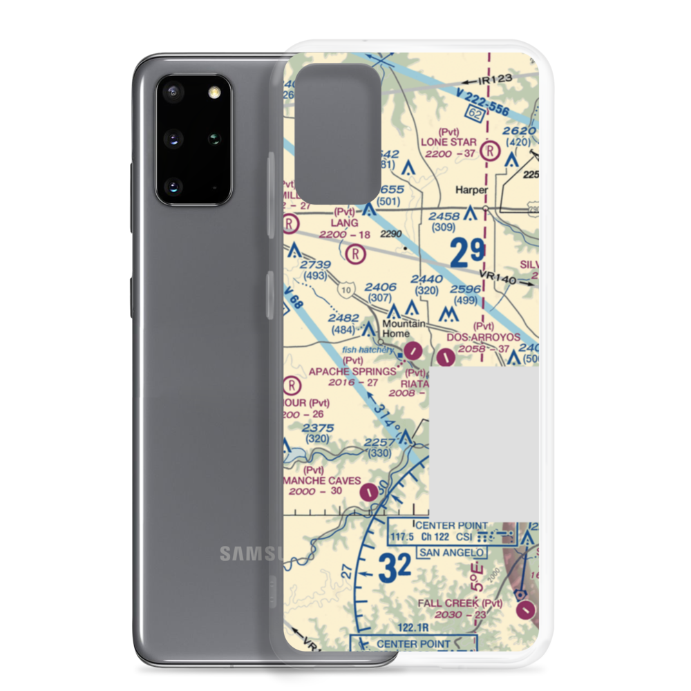 Apache Springs Airport (64TE) VFR Sectional Samsung Case Samsung Galaxy S20 Plus model shown