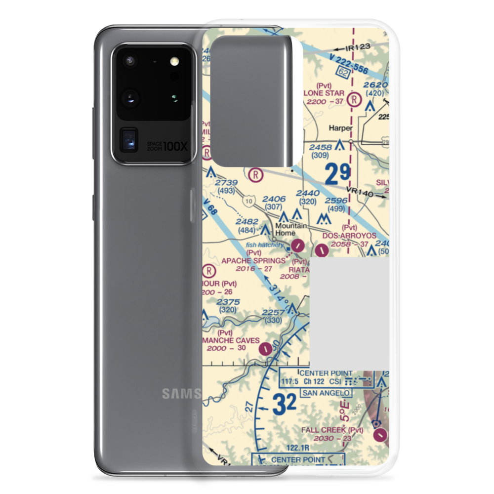 Apache Springs Airport (64TE) VFR Sectional Samsung Case Samsung Galaxy S20 Ultra model shown