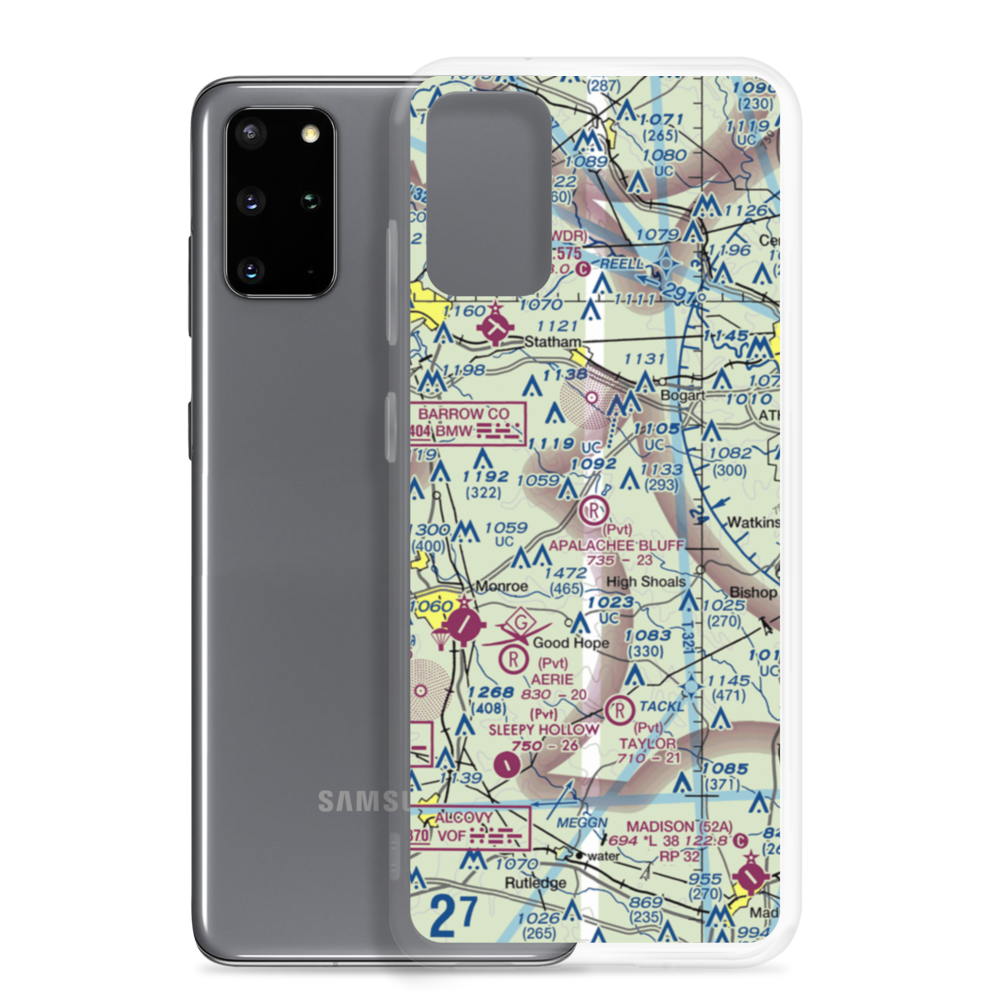 Apalachee Bluff Airpark (67GA) VFR Sectional Samsung Case Samsung Galaxy S20 Plus model shown