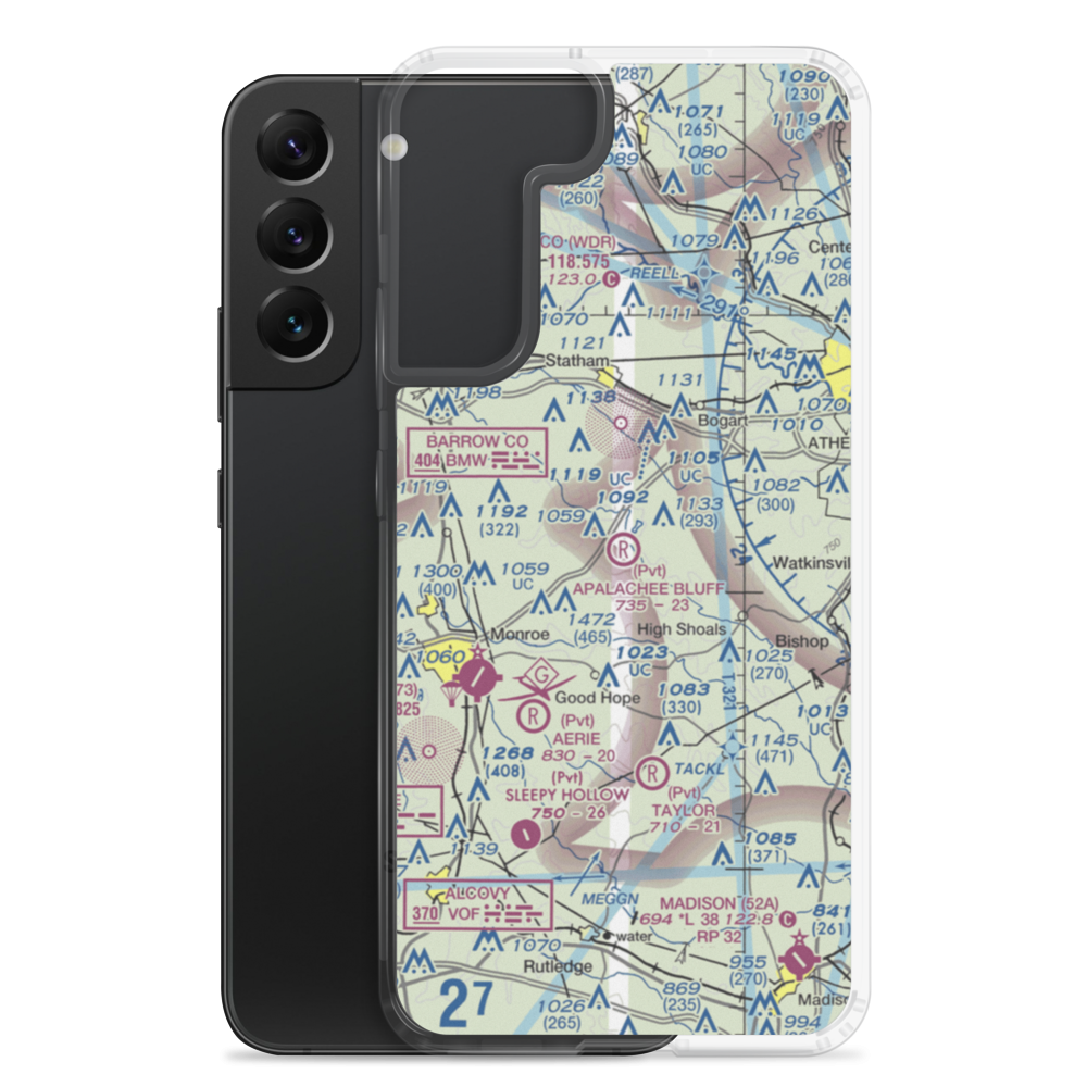 Apalachee Bluff Airpark (67GA) VFR Sectional Samsung Case Samsung Galaxy S22 Plus model shown